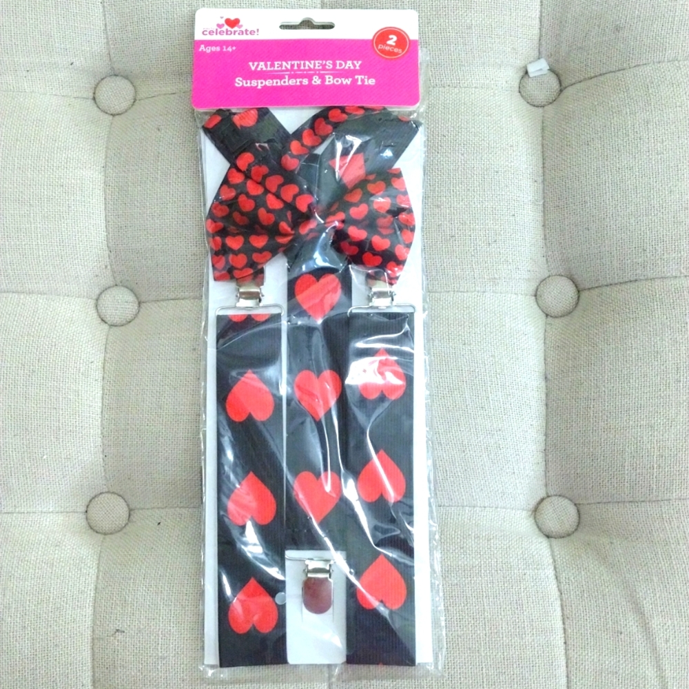 Suspenders & bow tie